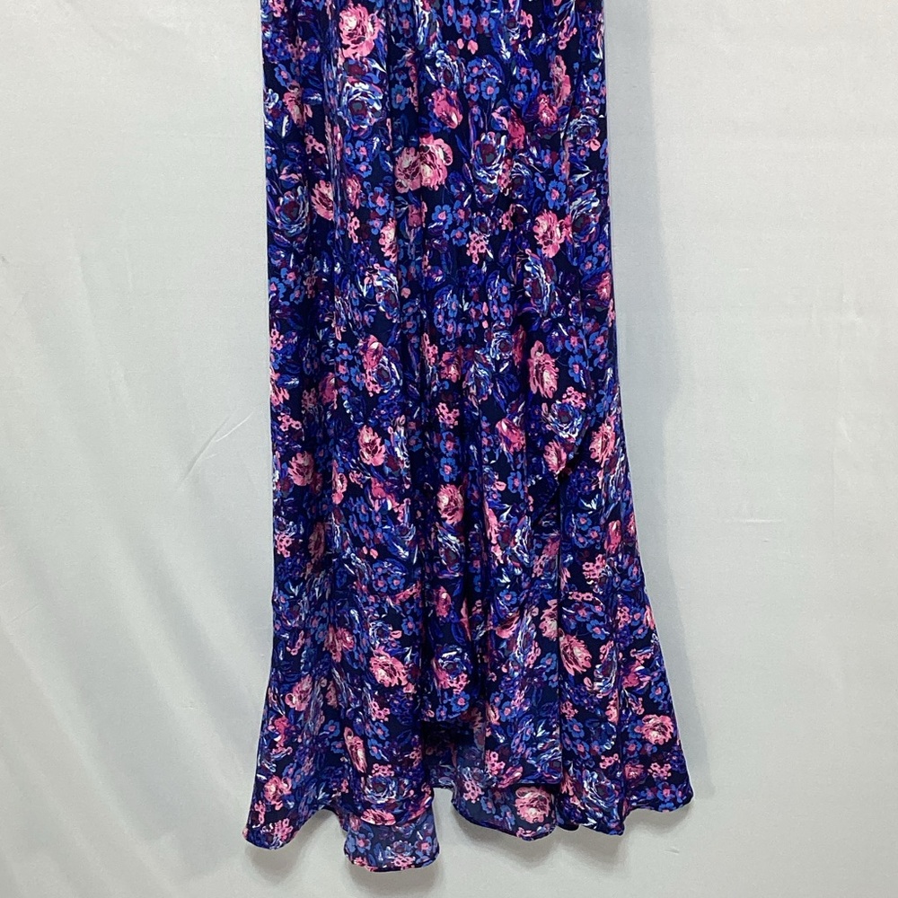 NWT XL Ava & Aiden Blue and Pink Floral Maxi Dress - Picture 6 of 12
